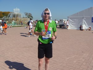 Actually, I was a different person after the marathon. Damn tired, for one thing. Sore, too.