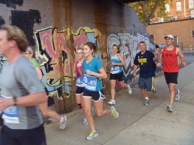 Graffiti under railroad bridge