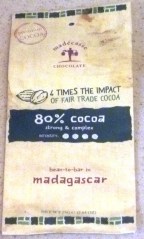 Madecasse 80 percent - front wrapper