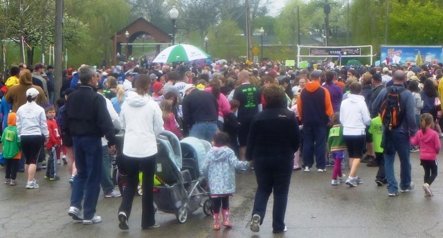Lining up for the Meteor Mile.