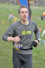 Definitely not the time to nose breathe. (Finish line, Road Ends 5 mile trail race.)