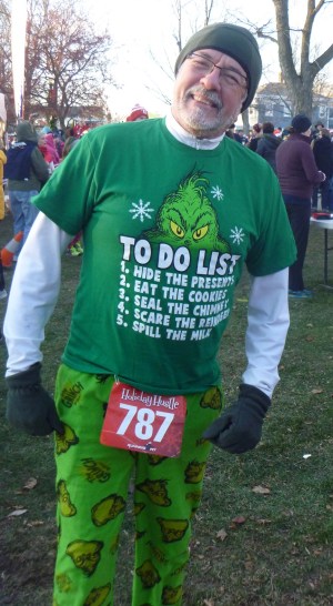 The Grinch is smiling? Gotta be cold out.