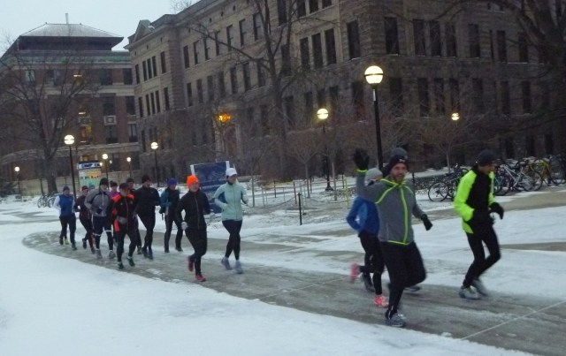 The Saturday morning group gets it done! Coach Rob is nearest to the camera.