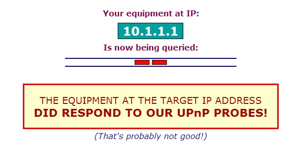 This result means you could be vulnerable to hacking. Get secure!