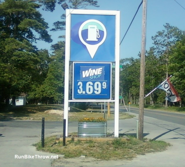 Sign - Wine at Gas Pump - Glen Arbor