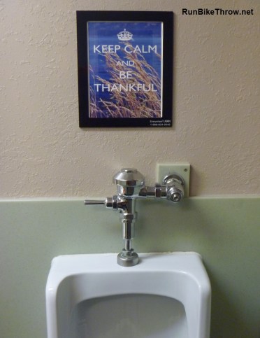In the men's room at the resort. I'm not sure why it appealed to me so much. Frozen brain, maybe.