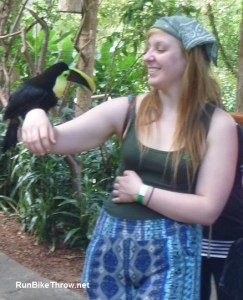 Costa Rica - Rachel with Macaw - 2