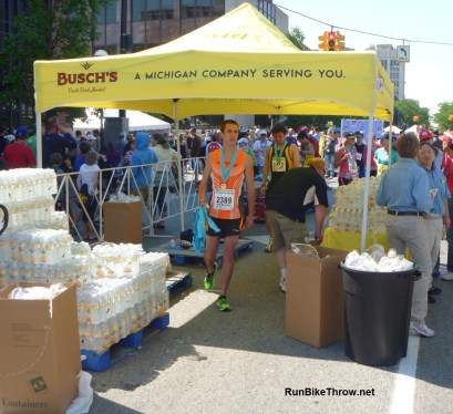 2012 Dexter-Ann Arbor half marathon: just one of the water stations.