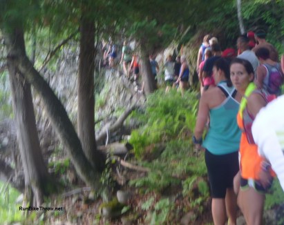 Early on - the trail gets tricky.