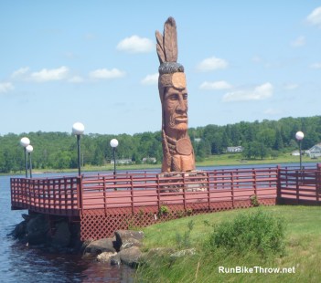 Also in Wakefield - Peter Toth's "Leading Mna" carving - from a single log.