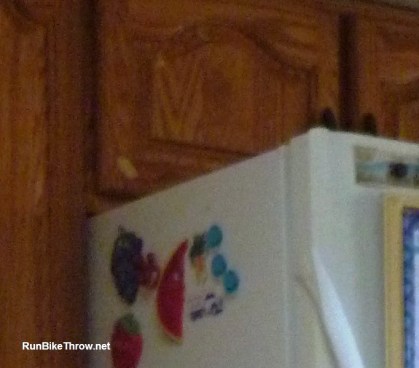 Above the refrigerator? Really???