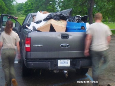 Trash from a small event last year. All of it went to the landfill.