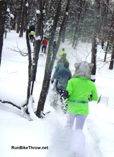 A photo from the 2014 race showing one of the climbs.