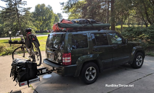 Burning Man 2018 - Jeep packed up